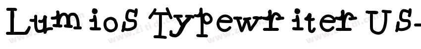 Lumios Typewriter Us字体转换